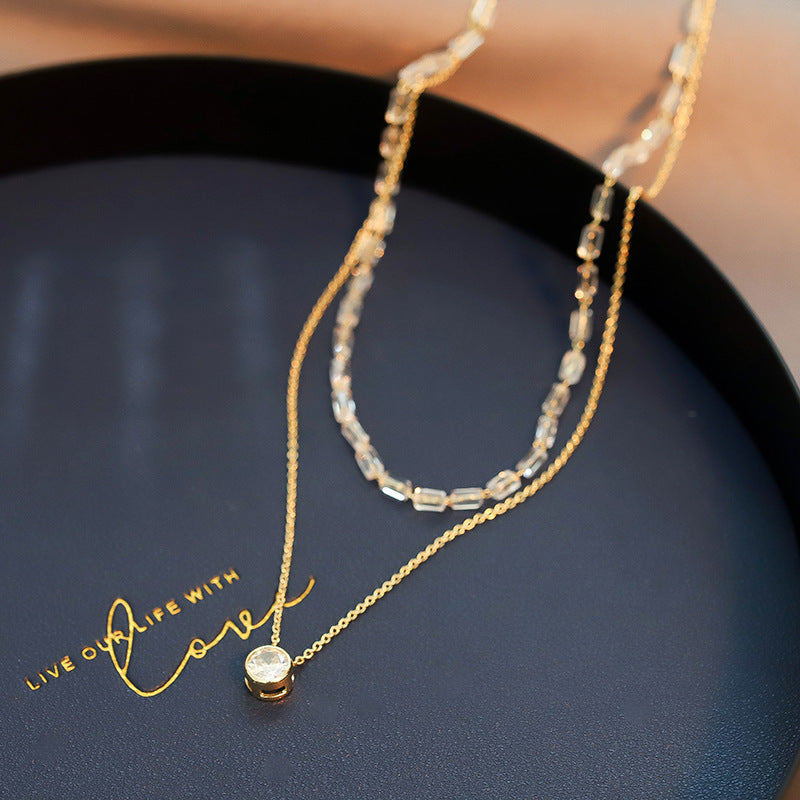 New Fashion Trending Cold Style Personalized Bow Sweet Geometry Necklace