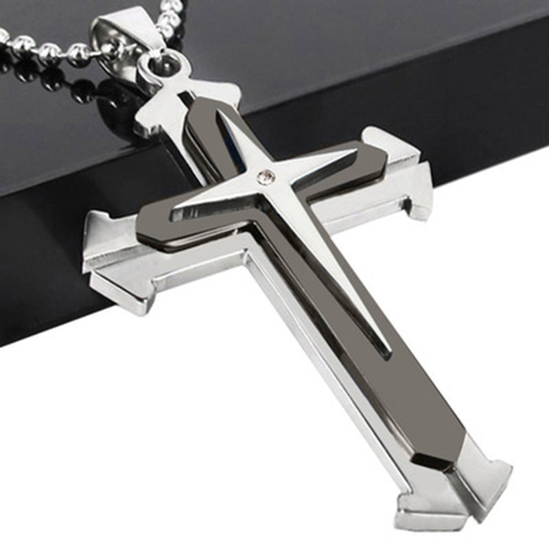 Fashionable Simple Cross Pendant Necklace