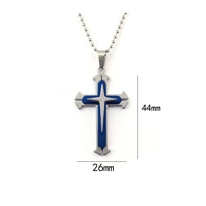Fashionable Simple Cross Pendant Necklace