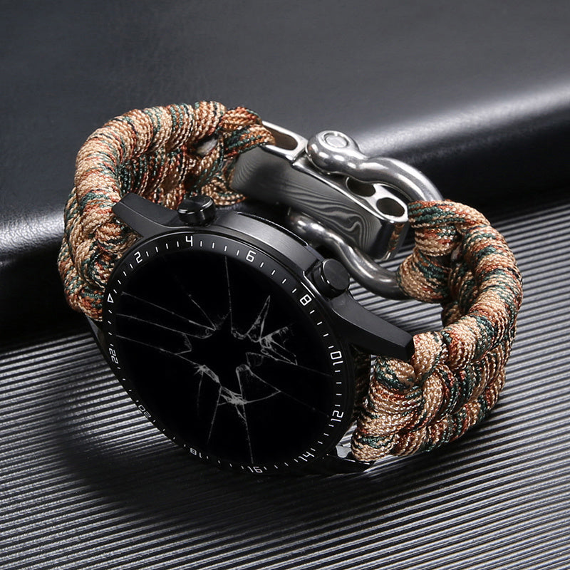 Outdoor Paracord Braided Strap Nylon Adjustable