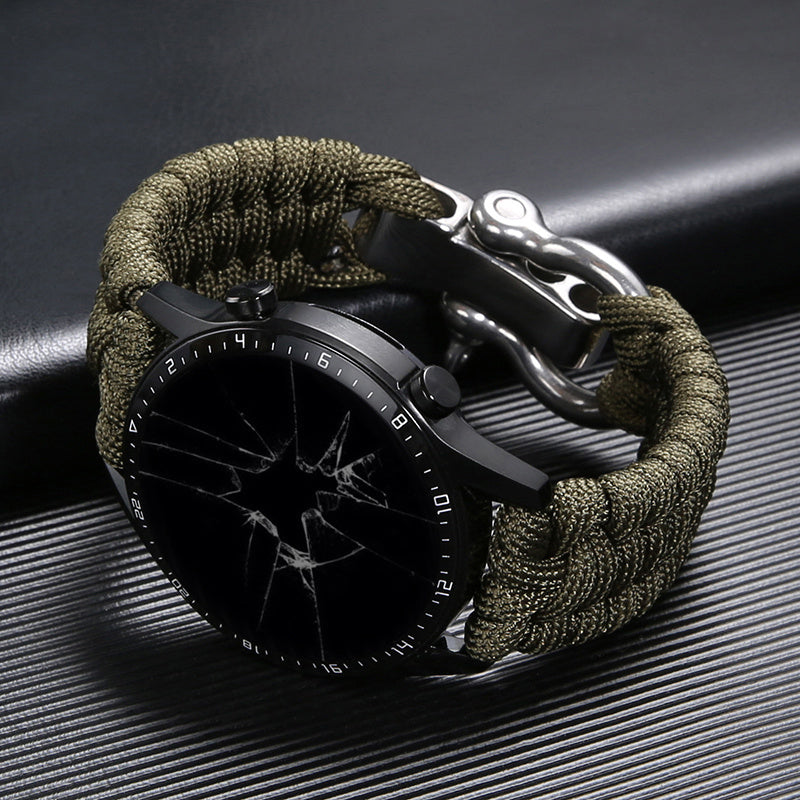 Outdoor Paracord Braided Strap Nylon Adjustable