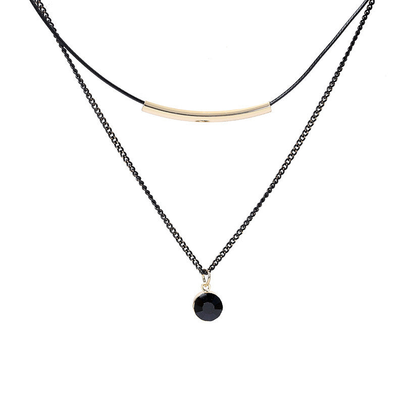 New Fashion Trending Cold Style Personalized Bow Sweet Geometry Necklace