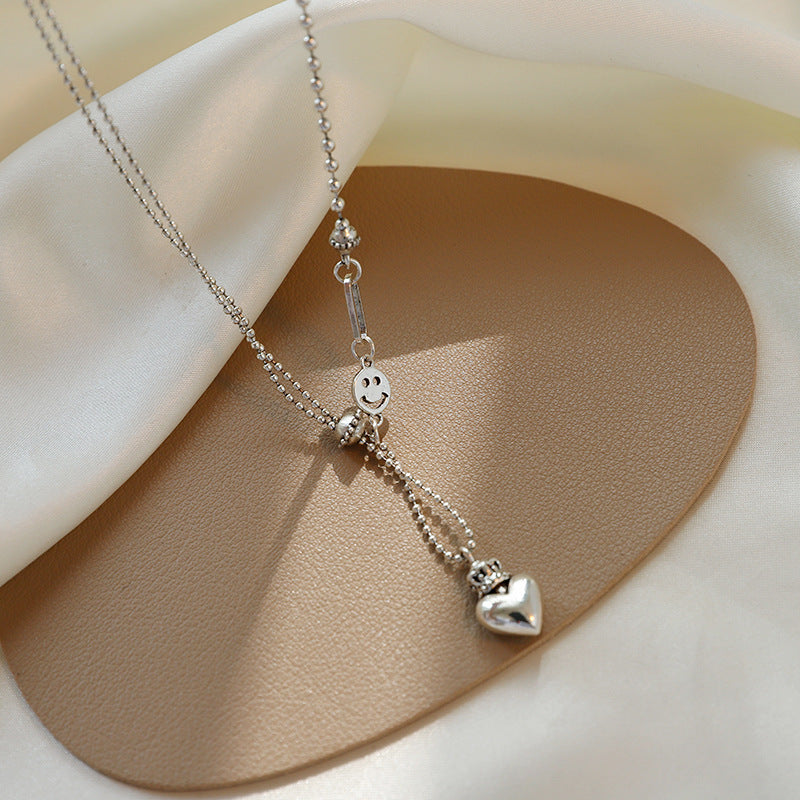 New Fashion Trending Cold Style Personalized Bow Sweet Geometry Necklace
