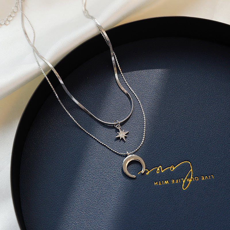 New Fashion Trending Cold Style Personalized Bow Sweet Geometry Necklace