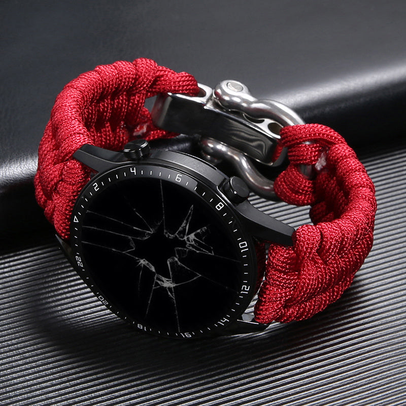 Outdoor Paracord Braided Strap Nylon Adjustable